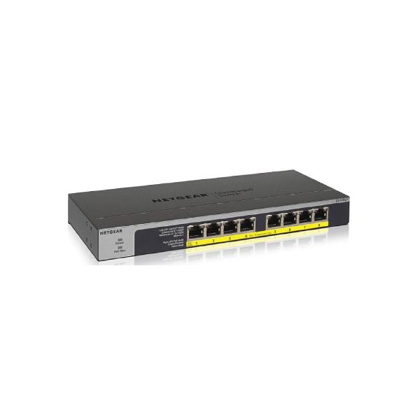 NETGEAR GS108LP 8-PORT ProSafe GIGABIT PoE UNMANAGED RACKMOUNT SWITCH
